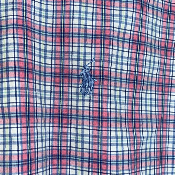 Men’s Polo Ralph Lauren Pink Button Down Shirt Size Medium - Picture 3 of 4